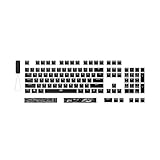 HyperX Pudding Keycaps 2 - Komplettes Tastenset - PBT - 112 Tasten - Schwarz