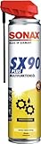 SONAX SX90 Plus Multifunktionsöl mit EasySpray (400 ml) - extreme Schmierwirkung, schützt, konserviert, reinigt & pflegt, silikonfrei, verharzt nicht, transparent | Art-Nr. 04744000