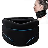 Raxfekro Nackenstütze für Nackenschmerzen und Unterstützung, Nackenbandage, Nackenstrecker aus weichem Schaumstoff Halskrause mensch für den Schlaf Schmerzen und Druck für Frauen Männer