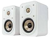 Polk Audio Signature Elite ES10 hochauflösende Surroundlautsprecher fürs Heimkino, Stereo Lautsprecher, Satelliten-Lautsprecher, HiFi, Hi-Res zertifiziert, kompatibel mit Dolby Atmos und DTS:X (Paar)