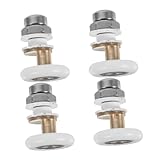 GALPADA 4 Stück Teiliges Duschschiebetür Großlager Langlebige Verschleißfeste Glastür Ersatzteile Einfache Montage Geräuscharmes Gleiten Passend für Verschiedene Duschtüren