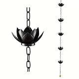 Geroosaty Dekorative -Regenfängerkette, Effiziente Wasserumleitung für Dachrinnen, Alternative zum Fallrohr