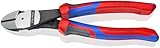 KNIPEX Kraft-Seitenschneider mit Comfort-Griffen schwarz atramentiert 200 mm 74 22 200
