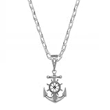 Ulex Premium 925 Sterling Silber Ankerkette Halskette Silber 925 oxidiert Maritim Schmuck Damen Herren robust langlebig elegant Alltag