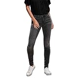 ONLY NOS Damen Skinny Onlroyal Reg SK Dnm Jeans BJ312 Noos, Grau (Dark Grey Denim), L/L30