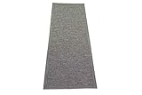 Teppich-Traum In- & Outdoor Teppich Sisal Optik | Küche Wohnzimmer Terrasse Balkon | grau - Größe 67x180 cm