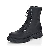 Rieker Damen Biker Boots Z9120, Frauen Stiefeletten,Stiefel,Bootee,Booties,halbstiefel,Kurzstiefel,uebergangsschuhe,schwarz (00),40 EU / 6.5 UK