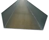 Bamdis ZaunProfil U-Profil für Bambuswände, Verzinkter Stahl, 180 cm Länge, 10,2x4 cm Querschnitt, 1 mm Materialstärke