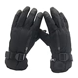 HDKEAN Atmungsaktive Vollfinger-Handschuhe, dickes Futter, Reiten, Klettern, Skifahren, warme Handschuhe, Winter, warme Touchscreen-Handschuhe für Männer und Frauen