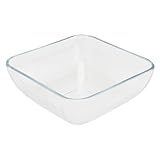 Warmhm 1 Stück Reisschale Aus Gehärtetem Glas Schüssel Für Mikrowellengeeignet Vorbereitung Tragbar Groß Futternapf Kochschalen Aus Glas Weiß Gehärtetes Glas