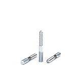 ORTAVA Stockschrauben M8, M8x60mm Torx Stockschrauben, TX25 Doppelgewindeschrauben, Holzschrauben, aus Verzinktem Astahl (10 Stück)