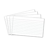 HOMSFOU 210Stücke Regelkarten Beidseitig Beschreibbar Weißes Für Füllfederhalter Und Kugelschreiber Aufzeichnen Und Organisieren Von Notizen