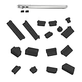 Staubschutz - Computeranschlussabdeckung, 16-teilige Staubschutzabdeckungen | tragbarer Computeranschluss aus weichem Silikon, Anti-Hip-Stecker, Staubabdeckung für den Port