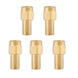 Haofy 5 Stück SMA-Stecker 50 Ohm Terminator SMA RF-Koaxial-Anschlussadapter, SMA-Stecker RF-Koaxial-Anschluss Lädt 2 W 5 Stück SMA-Stecker 50