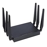 5G CPE Router mit SIM Kartensteckplatz, Tragbarer WLAN Router mit 8 High Gain Antennen, Taschenrouter für Reisen, Unterstützt 20 Geräteverbindungen (EU-Stecker)