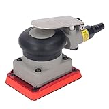 Luftschleifer, 10000 U/min, 1/4-Zoll-Luftschleifer, Quadratischer Luftschleifer, PT-Einlass, Quadratische Pneumatische Schleifmaschine Zum Polieren von Holz, Metall, Auto,