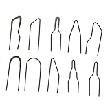 SHINEOFI 10 Stück Teiliges Pyrographie Brennspitzen für Holz Brennkolben Drahtspitzen Langlebig Hitzebeständig Kompatibel mit Brandmalkolben Vielseitige Formen für Präzises Brandmalen