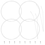 PARTSEE 4x Pumpensumpfdichtung Ø182mm Reparatursatz für Bosch Siemens 12005744 12005317, Fehler E15 Dichtung Pumpentopf Geschirrspüler Spülmaschine