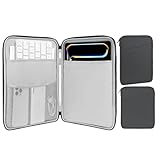 MoKo 9-11' Tablet Tasche Hülle Kompatibel mit 11' iPad Air M3, iPad A16 2025/iPad Pro 11 M4 2024/11' iPad Air M2 2024/iPad 10th 10,9 2024/iPad Air 5/4 10,9, Galaxy Tab S9/S8/A8/A7 2022, Dunkel Grau