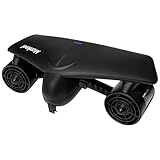 Underwater Scooter Tauchscooter mit Action Kamera Halterung, Seascooter mit Doppelmotor, 2 Gang Geschwindigkeit, Top Speed 1,8 m/s, bis 50 m Tauchtiefe für Schwimmbäder, Tauchen, Schnorcheln (Schwarz)