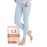 MT Damen Ski- & Thermohose - Winter Unterhose mit weicher Innenseite - Ice Blue M