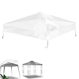 Pavillon 3x3m Wasserdicht stabil Winterfest Dicke 0,2mm 280g/㎡ PVC Transparent Pavillondach Regenschutz Schutzhaube Ersatzdach für Gartenzelt Partyzelt Gartenpavillon Faltpavillon