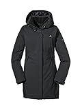 Schöffel Damen Insulated Jacket Bastianisee L, funktionale Winterjacke mit abnehmbarer Kapuze, wasserdichte und windabweisende Outdoor Jacke mit 4-Wege-Stretch, black, 38