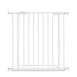 hauck Open N Stop 2, Weiß – Schutzgitter Treppe und Tür 75–80 cm – Kindersicheres Absperrgitter ohne Bohren – Manuelle 1 Hand Öffnung – nur für Innen