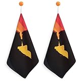 Jubonexis Lgbt Handtuch für Paare, klein, mit Aufhängeschlaufe, saugfähig, weich, Waschlappen für Küche und Badezimmer, 2 Stück