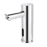 Gugxiom Touchless Bathroom Faucet, Automatischer Wasserhahn mit Sensor, Wasserhahn Messing 1 Hole, Tap for Bathrooms Kitchens Toilets