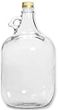 lilawelt24 5L GLASBALLON Weinballon GÄRBALLON GLASFLASCHE Flasche Gallone Leere Glasflasche zum Befüllen