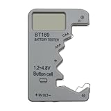 Knopfbatterietester – Batterietester für Uhren | tragbares Stromspargerät mit LED-Anzeige und Präzision für Hörgeräte, Uhren, Drucker