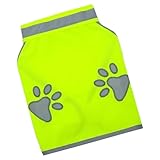Reflektierende Weste für Hunde, Sicherheit aus fluoreszierendem Polyester, reflektierende Sicherheitsbekleidung für Haustiere, Schutz für Tierbekleidung, hohe Sichtbarkeit, L