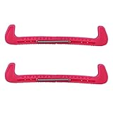 Xiuganpo Eishockey-Schlittschuhschützer, Starke, Robuste, Langlebige und Sichere Schlittschuhkufenschützer für Sportskifahren (PINK)