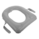 TOPBATHY Aufblasbare Toilettensitzpolster mit Saugnapf und Aufbewahrungstasche PVC Toilettensitzauflage für Senioren und Kommoden rutschfest und Tragbar für Zuhause und Unterwegs