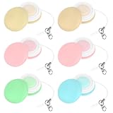 Healeved 6 Stück Reinigungstücher in Macaron Form Mikrofasertücher für Handy und Brillenbildschirme Verschleißfest Kompakt und Tragbar Fusselfrei Zufällige Farbe