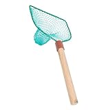 ifundom Holzhandkopie -Netz Fischernetze Für Salzwasser Fischnetz Für Den Außenbereich Handbetätigte Fischernetze Zusammenklappbare Fischernetze Fischfangzubehör Netzfischen Polyester