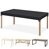 GARPROVM Gartentisch Abdeckung Winterfest, 150x90x15cm Tischplatte Abdeckung Outdoor Tischplattehülle, Schutzhülle für Gartentisch Terrassentisch 420D Oxford Gewebe Wasserdicht Gartenmöbel Plane