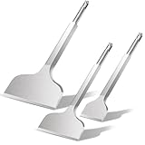 SDS PLUS Meißel Set - 3tlg. 100mm + 75mm + 40mm,SDS Plus Meißel für Fliesen, Fliesenkleber, Beton, Naturstein, Mauerwerk usw. entfernen- Premium Fliesenmeißel