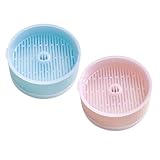 DIYEAH 2 Stück Hydroponisches Katzengras Pflanzgefäß Praktisch Soilless Pflanzbox Großer Pflanzenbereich Leicht zu Reinigen Langlebiger Kunststoff Pflanztopf für Katzen Zuhause