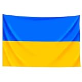 MAGUSA Unisex-Erwachsene Abmessung: 100 x 150 cm Ukrainische Flagge, Gelb/Blau, 100 x 150 cm, BAND1