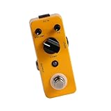 Tragbares Gitarreneffektpedal Gelbes Gitarren Und Bass Kompressor Effektpedal Mit True Bypass EQ Und Einstellbarer Lautstärke Mini
