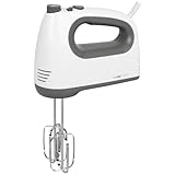 Clatronic Mixer | kraftvoller 400 Watt-Motor | Handmixer | Turbostufe & 5 Geschwindigkeitsstufen | Handrührgerät | spülmaschinengeeignete Edelstahlquirle und -knethaken | HM 3775