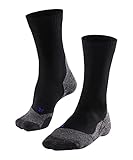 FALKE Herren Wandersocken TK2 Explore Cool M SO Lyocell Funktionsmaterial antiblasen dick 1 Paar, Schwarz (Black-Mix 3010), 42-43