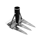 Gartenrechen, Unkrautvernichter, manuell, doppelseitig, vielseitig, abnehmbar, für Gartenarbeit, Außeneinrichtung, Hof, Garten und Bauernhof