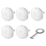 EMOS - Steckdosensicherung 5 Stk. mit Schlüssel - weißer Steckdosenschutz - verhindert Unfälle & Stromschläge - Schutz für Babys & Kinder