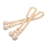 Mipcase 2 Stück Vorhang Krawatte Vorhänge Vorhang Dekorative Schnalle Vorhang Raffhalter Weihnachten Vorhanghalter Magnetisch Vorhangkrawatte Mit Magnetischer Schnalle Hölzern Beige