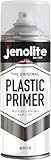 JENOLITE Kunststoff-Grundierungsspray - weiß - 400ml - hochwertige haltbare Kunststoffgrundierung (ideal für Kunststoff-Gartenmöbel, Pflanzgefäße & andere Hartkunststoffe)