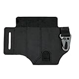 Gürtelscheide Lederscheide Multitool -Taschenorganisator Taschenlampe Beutel mit Stifthalter Key FOB Schwarz für Männer