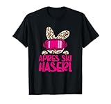 Après Ski Haserl - Skifahrerin Apres Ski Party Leo Print T-Shirt